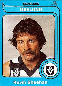 1980 Scanlens VFL #160 Kevin Sheehan Front